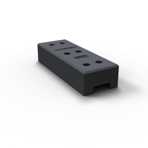 Bauzaunfuß aus Kunststoffrecycling