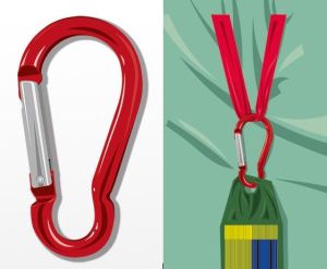 FixTex Silosack Karabiner, 25 Stück