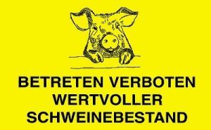 Hinweisschild Betreten Verboten