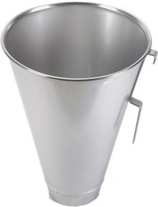 Schlachttrichter Edelstahl groß