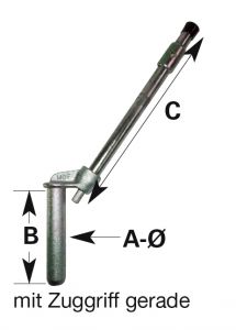Anhängesicherungsbolzen