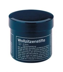 Wollzitzenstifte mit Salbe