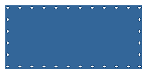 Plane BLAU 5,33 x 2,50 m 