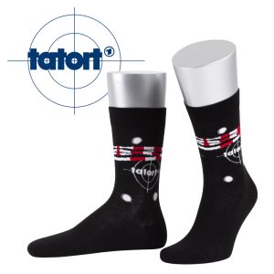 Socke Tatort-Motiv Einschusslöcher