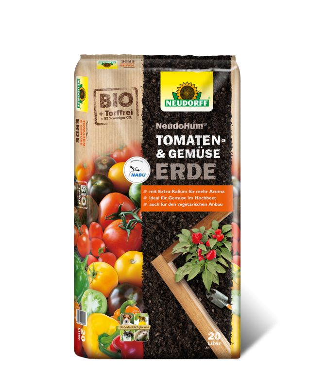 Tomaten- und Gemüseerde