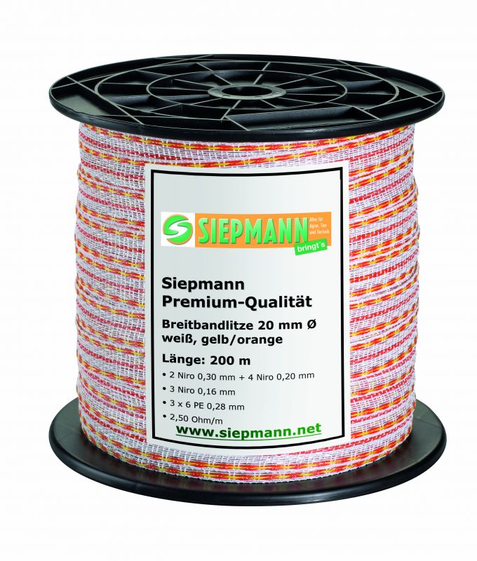 Siepmann Premium Breitbandlitze 20mm - 200 m Rolle
