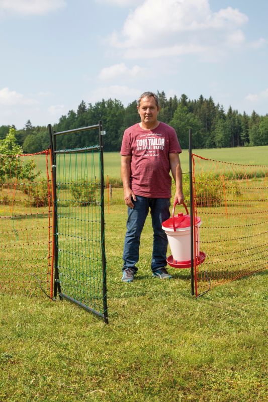 Tür für Elektrozaunnetze