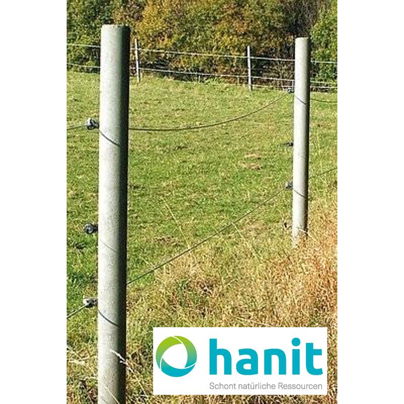 Kunststoff-Recyclingpfahl rund