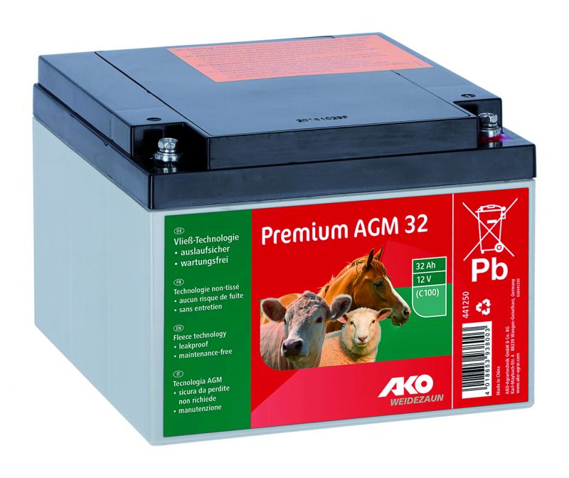 Premium AGM Akku  12 Volt / 32 Ah