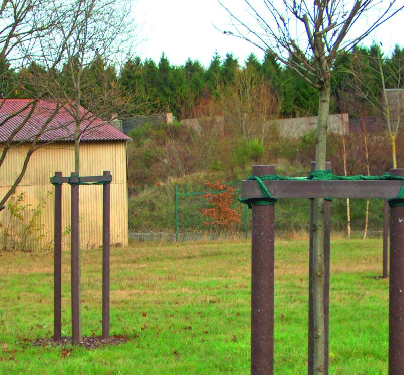 Kunststoff-Recyclingpfähle