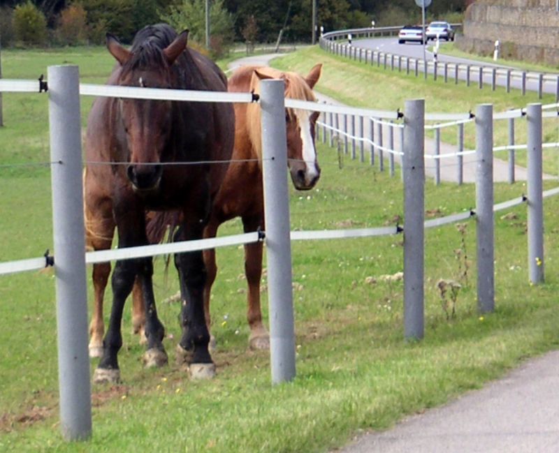 Kunststoff-Recyclingpfahl rund