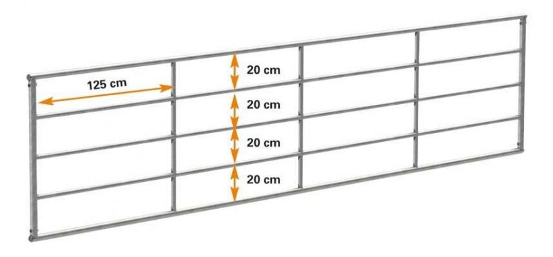 Beispiel 500 cm Weidetor