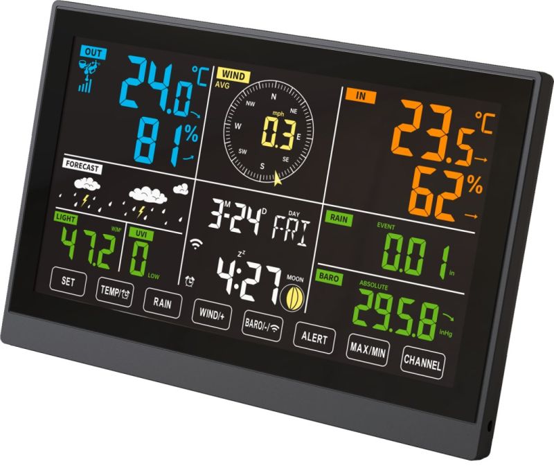 Digitale 7 in 1Wetterstation mit App-Anbindung