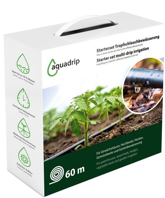 Aquadrip Bewässerungs-Set - Starterpaket mit umfangreichem Zubehör