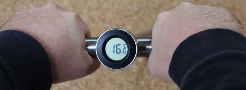 Tempeartursonde im EInsatz, digitales Dsiplay erleichtert das Ablesen der Temperatur