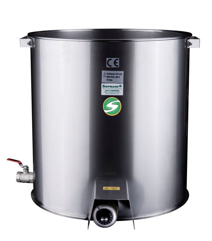 Brühkessel 150 Liter aus Edelstahl