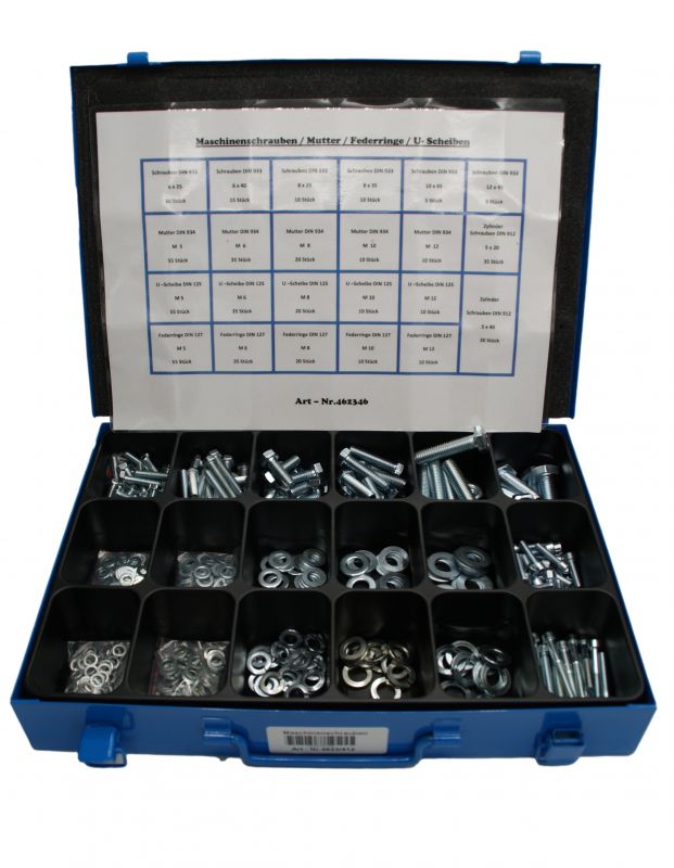 Schrauben-Set für Pfosten M10x45, inklusive Muttern und Unterlegscheiben, 6  / Verpackungseinheit
