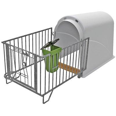 Produktbild von Wiesenfield Kälberfutterbox 11,5 L – Für Heu & Kraftfutter, Wetterfest, Verzinkter Einsatz – Ideal Für Den Fütterungswechsel