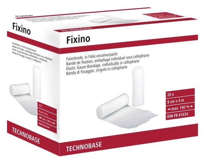 Fixierbinde FIXINO - 4 m lang und 8 cm breit