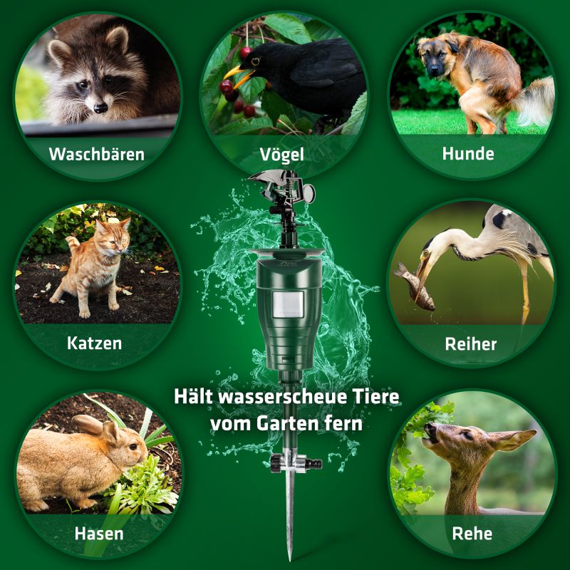 Wasserstrahl Tiervertreiber Ohne Wasseranschluss