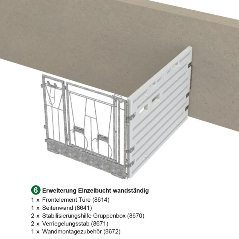 Modulare Kälberbox