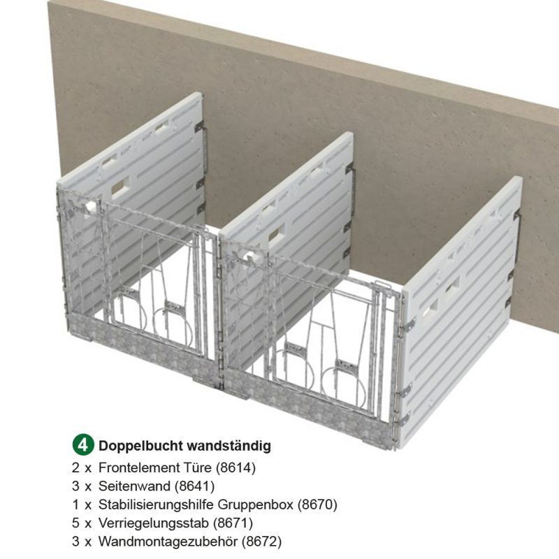 Modulare Kälberbox