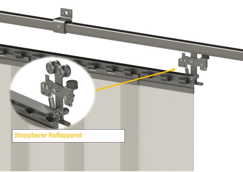 Rollapparat Typ 10 stoppbar