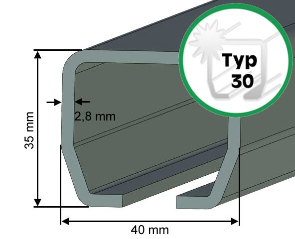 Laufschiene Typ 30