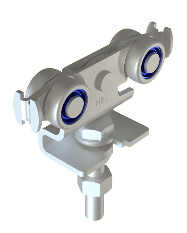 Rollapparat doppelpaarig Edelstahl