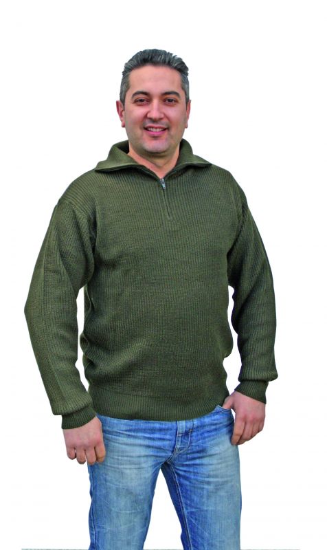 Troyer-Pullover oliv