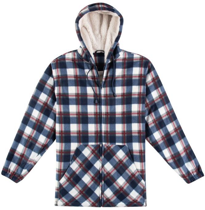 Thermojacke Dalroy mit Kapuze - navy kariert