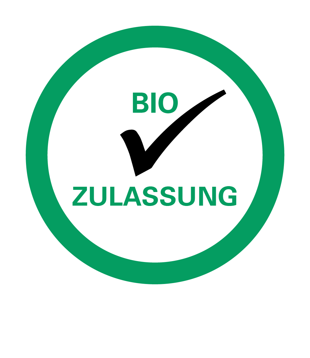 für Biobetriebe zugelassen