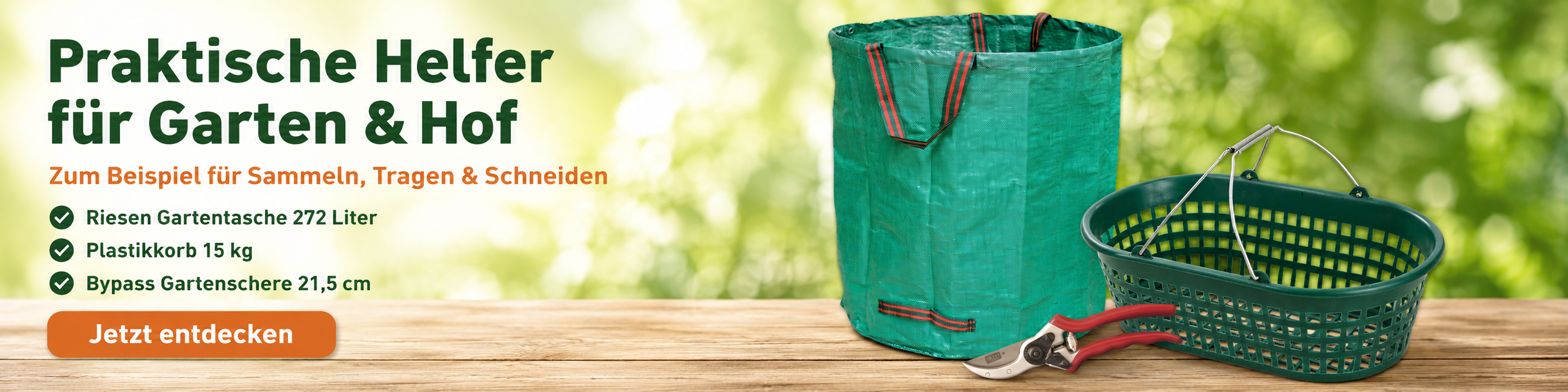 Praktische Helfer für Garten