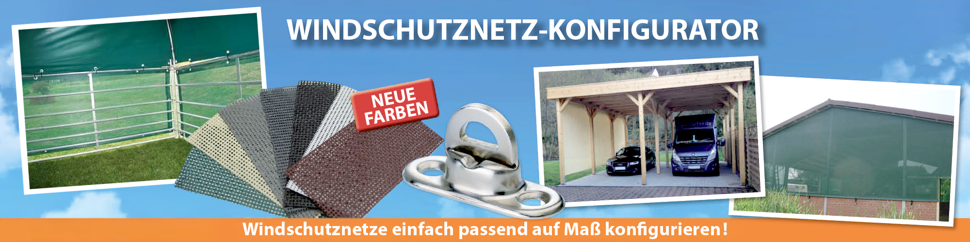 Windschutznetze für Landwirtschaft, Garten und Terrasse