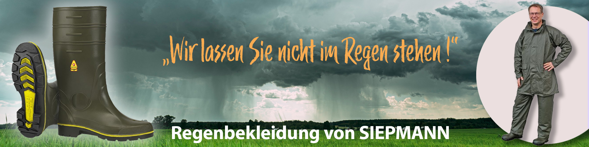 Wir lassen Sie nicht im Regen stehen!