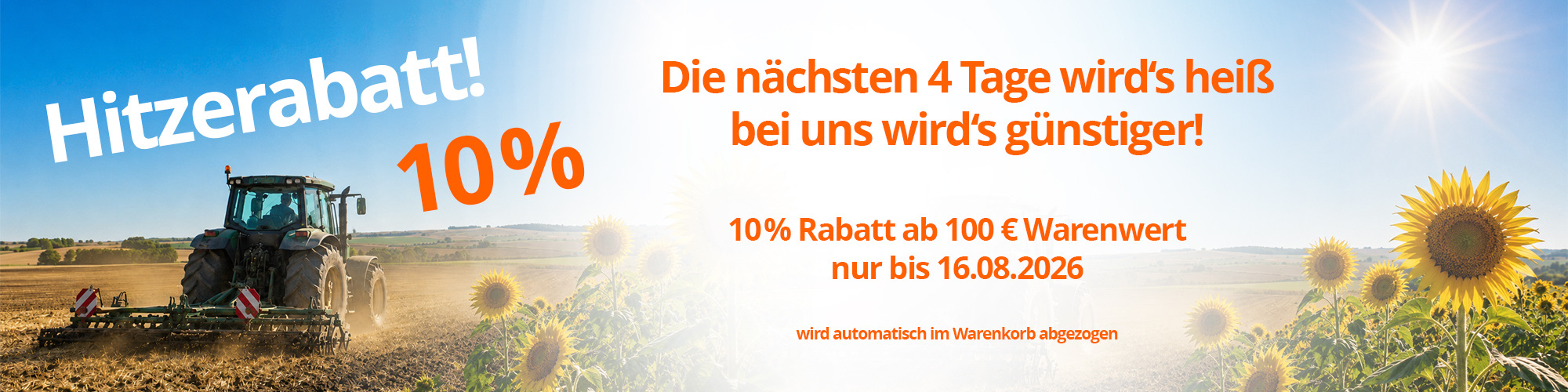 Hitzerabatt - 10% auf Alles bei Siepmann