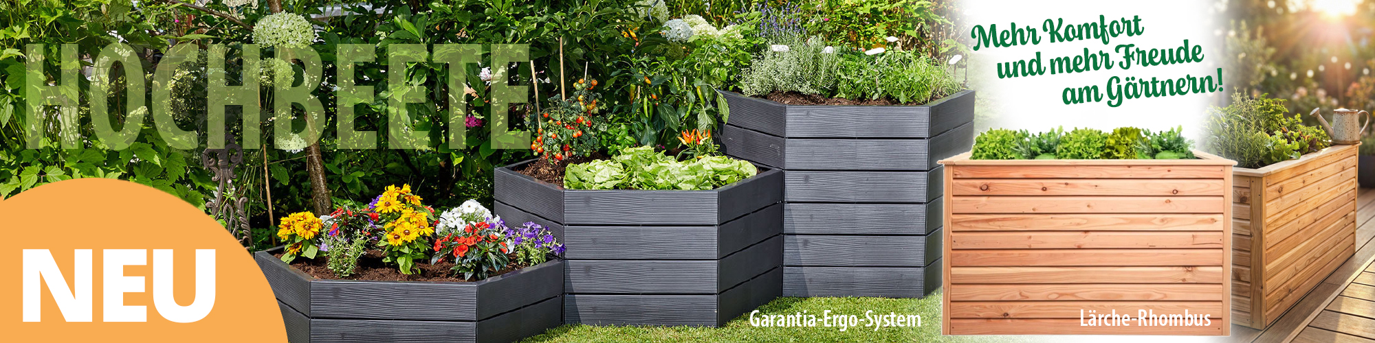 Mehr Komfort und mehr Freude am Gärtnern mit Hochbeeten von Siepmann!