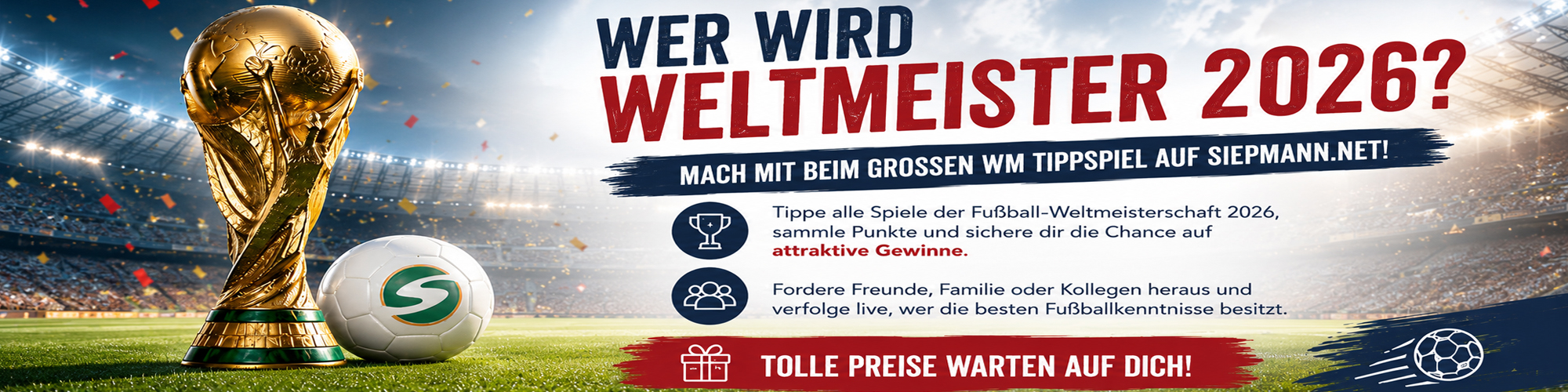 Jetzt Tipp-König bei siepmann.net werden und Gutscheine gewinnen!